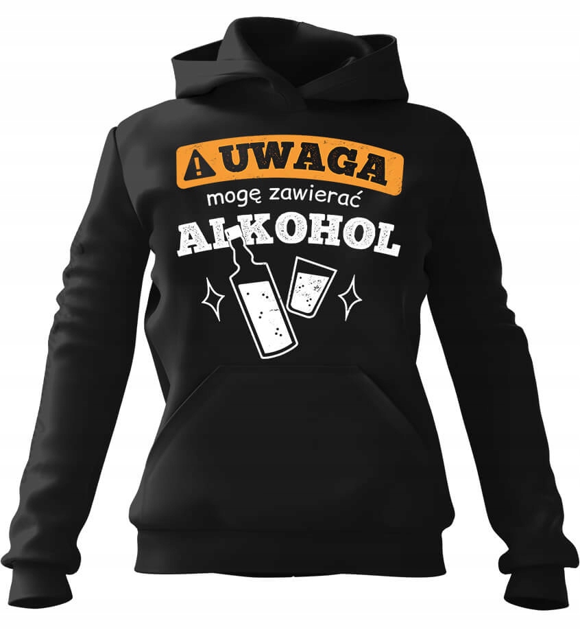 Dámská Mikina I s kapucí Alcohol, černá, velikost S