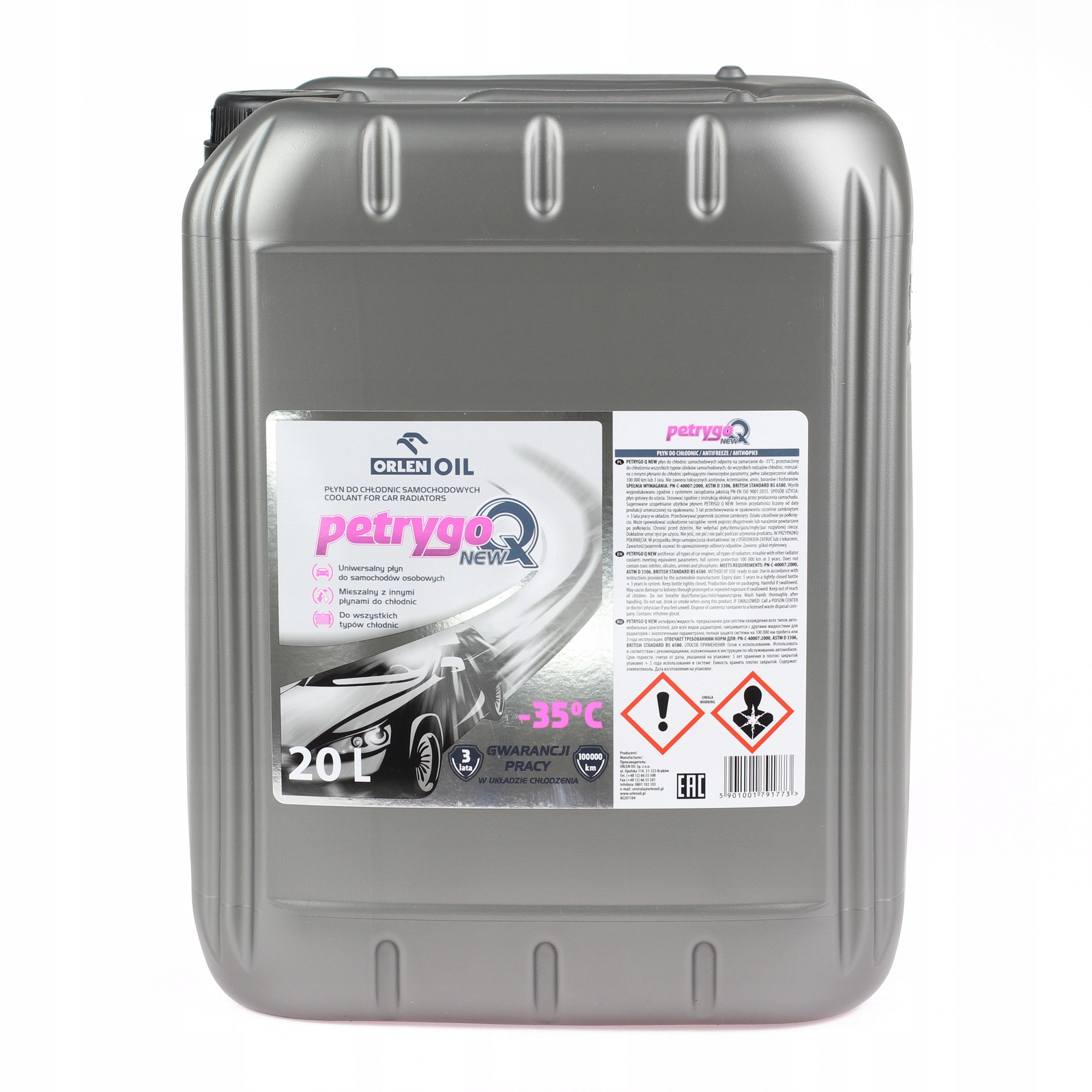 

Płyn do chłodnic Orlen Petrygo Q New 20L