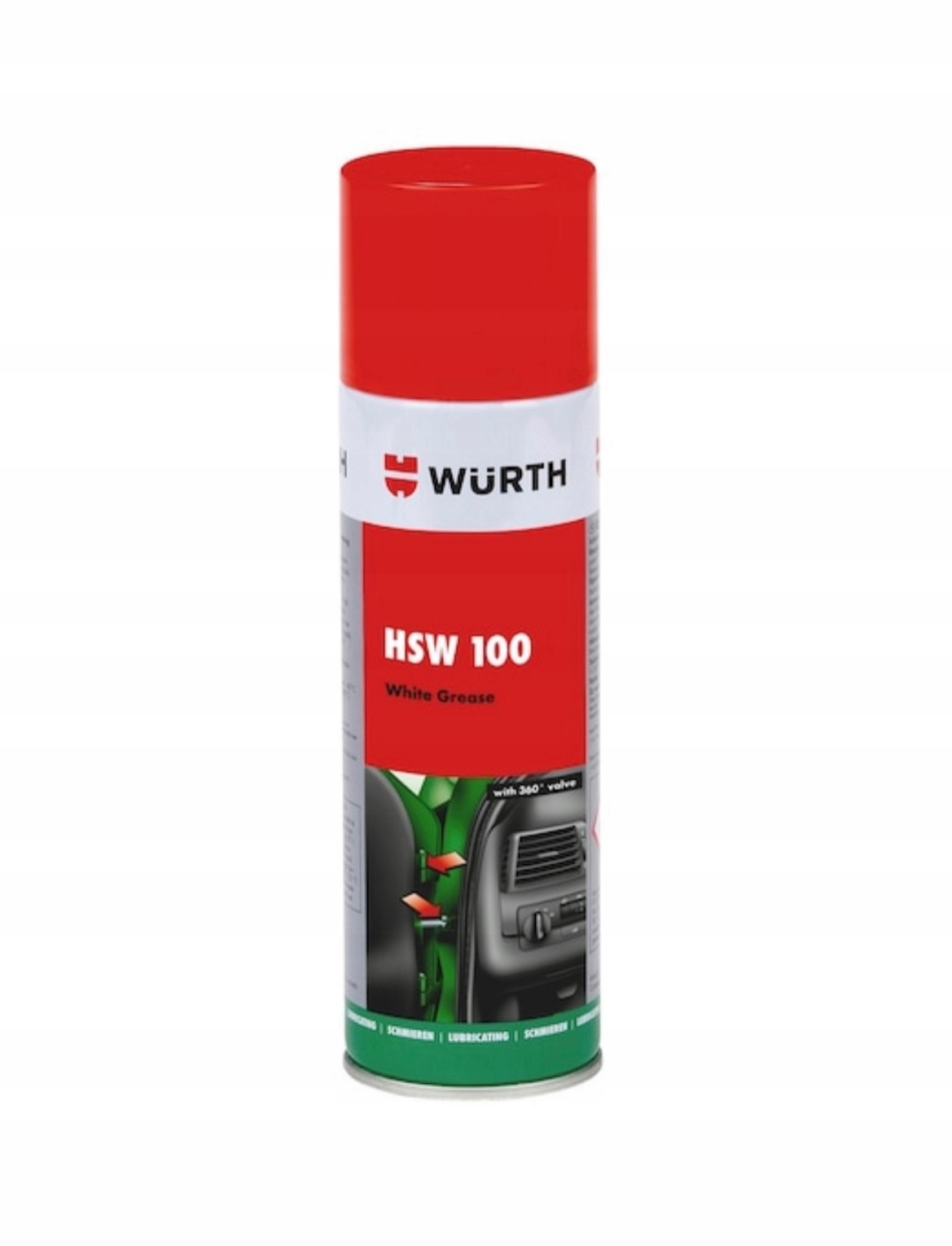 SMAR PÓŁSTAŁY HSW 100 BIAŁY SPRAY DO AUTA WURTH
