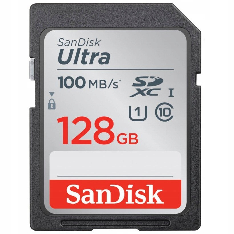 SDXC Sandisk Ultra 128GB 100 МБ / с карта памяти
