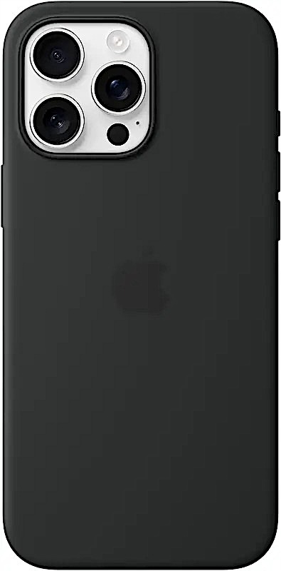 Silikonové pouzdro pro iPhone 16 Pro Max Černé Kryt Silicone Case Černé