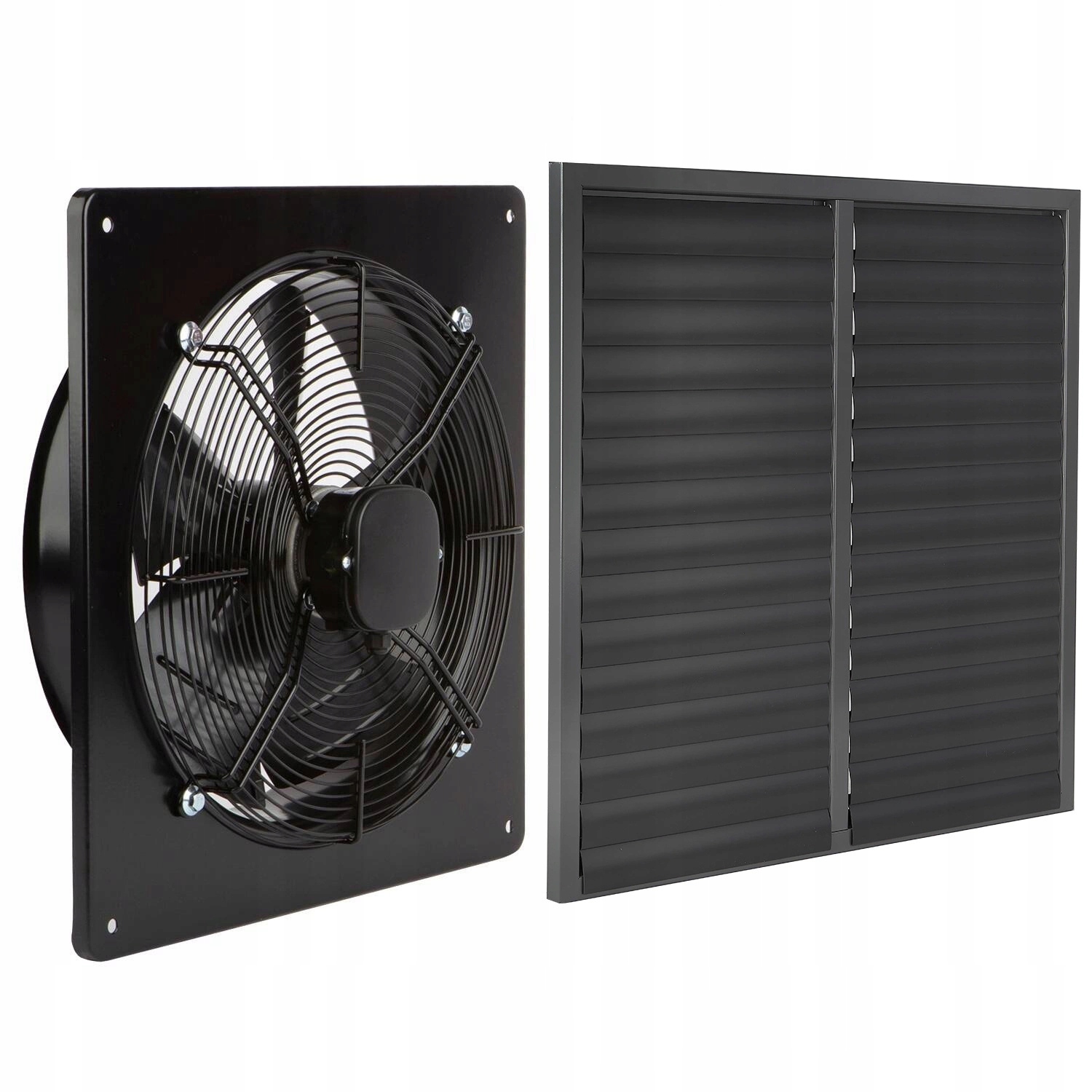 Průmyslový odtahový ventilátor 800 mm žaluzie 1000 mm
