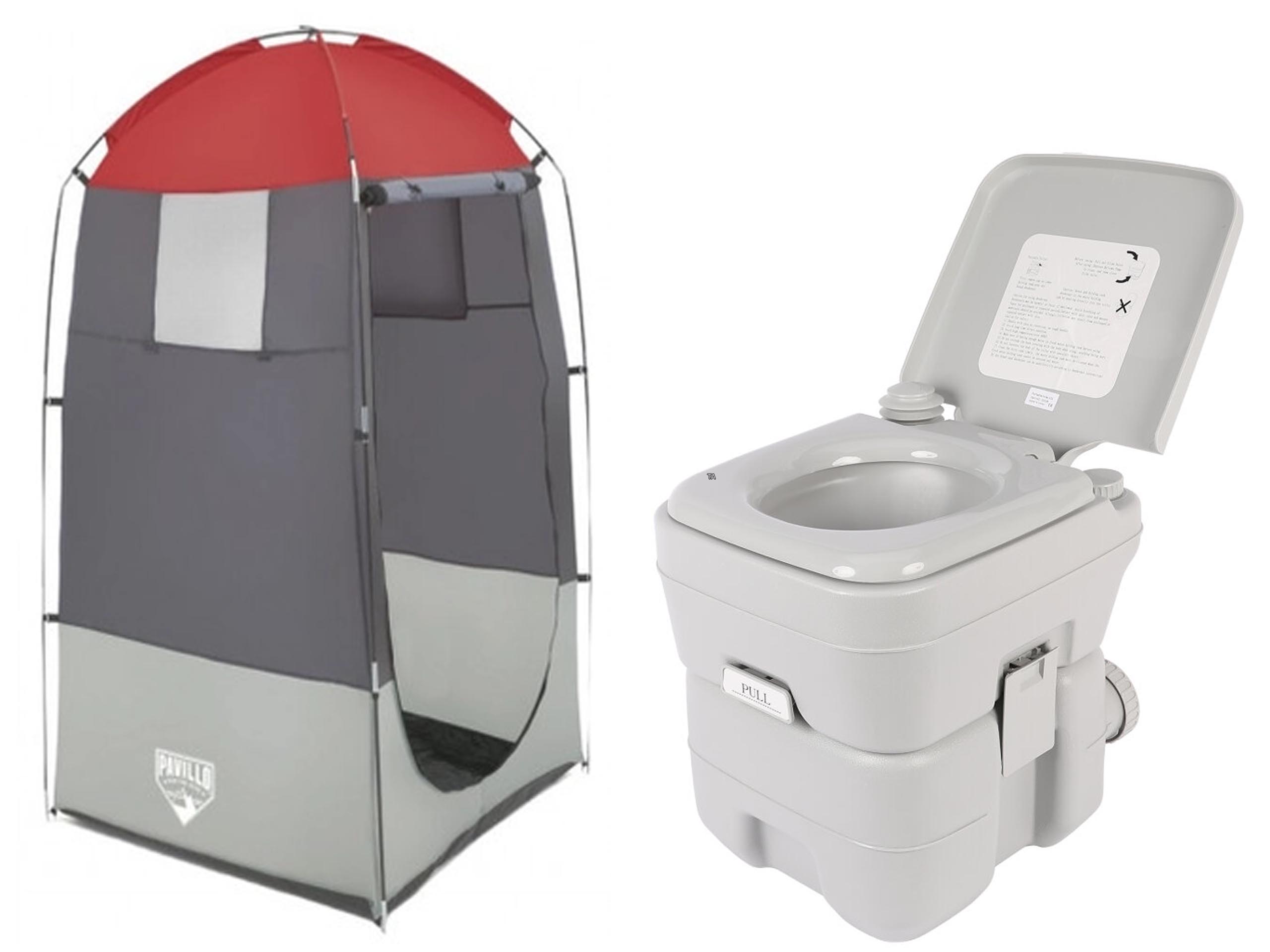 2W1 Wc Toaleta Turystyczna 33L Namiot Przebieralnia Pod Kemping Kapmer