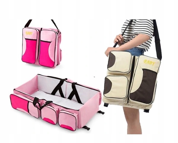 PRZEWIJAK TURYSTYCZNY DLA DZIECKA TORBA ŁÓŻECZKO SKŁADANE 4W1