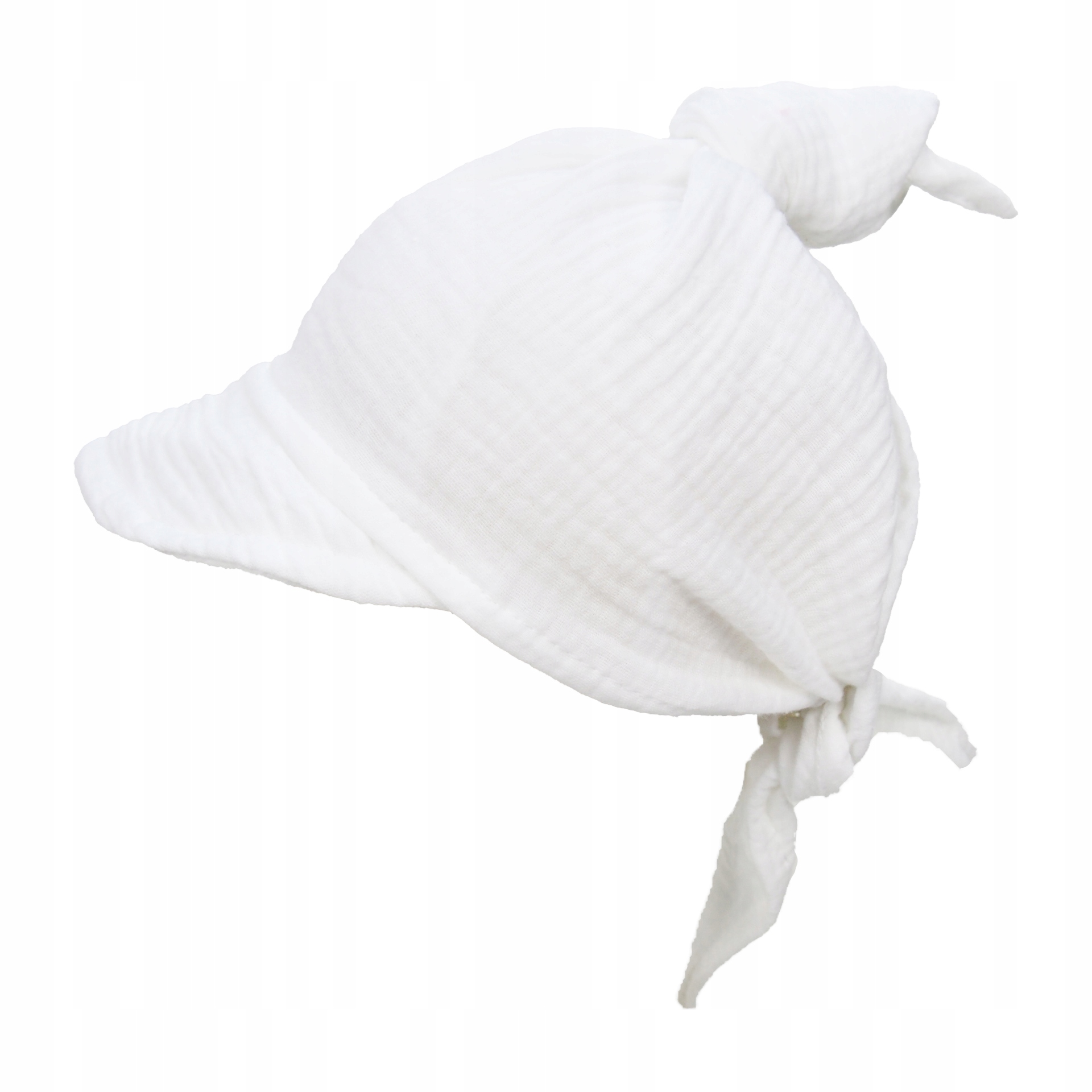 CHUSTECZKA MUŚLINOWA NA GŁOWĘ Z DASZKIEM PREMIUM