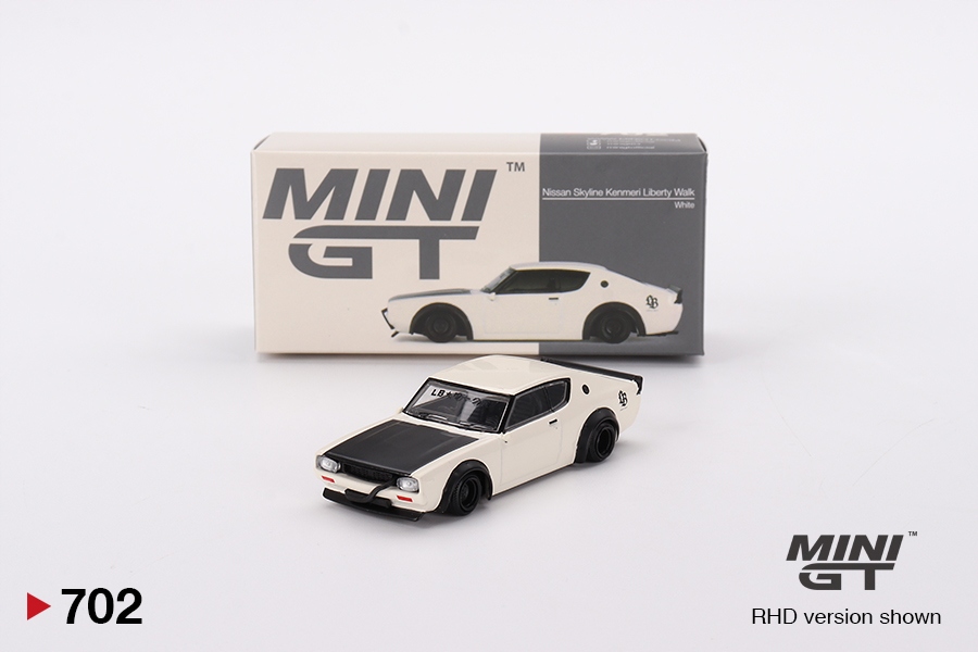 Mini Gt Nissan Skyline Kenmeri Liberty Walk White 1:64
