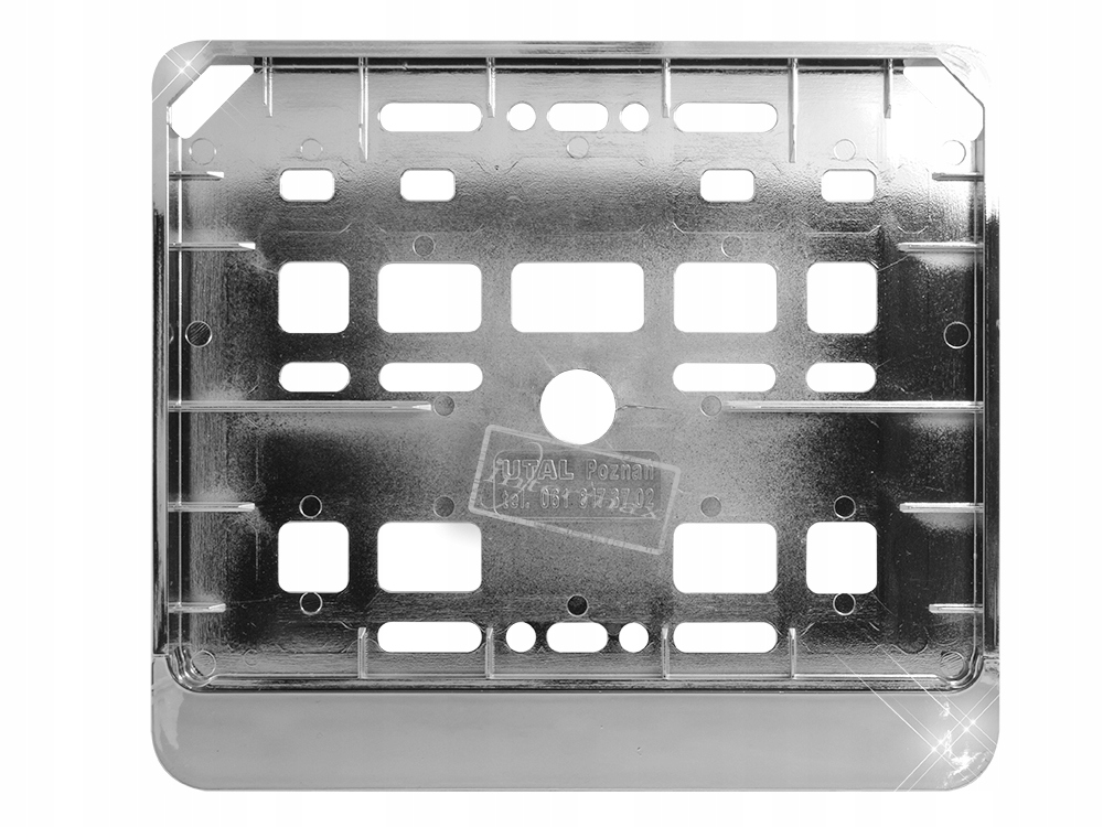 

Ramka Tablicy Rejestracyjnej Motocyklowa Srebrna