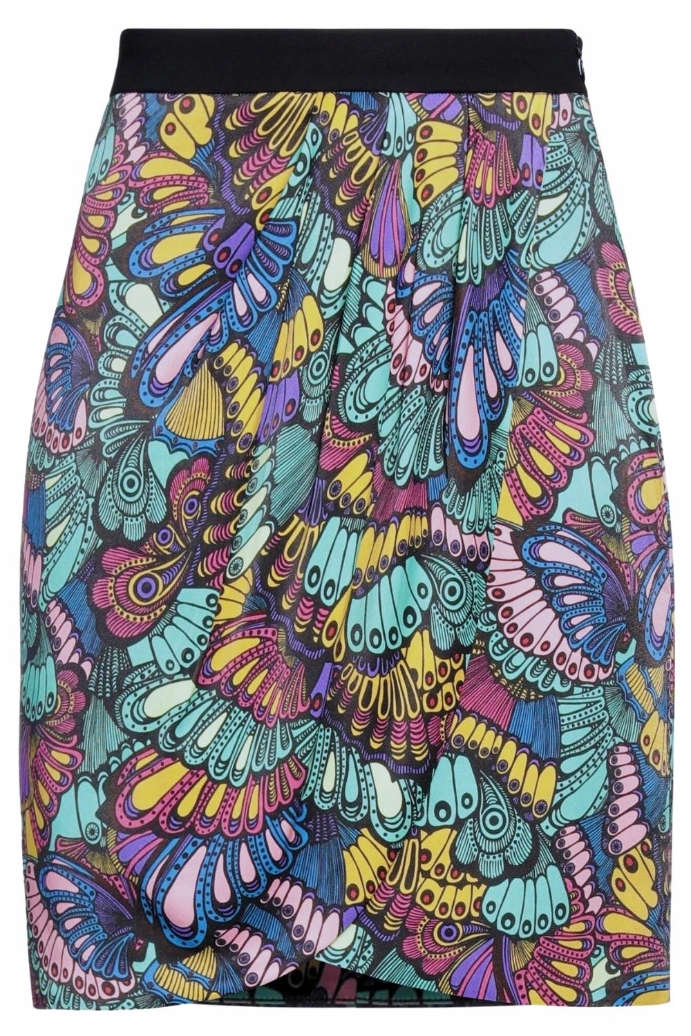Sukně s řaseným barevným potiskem vel. L 44