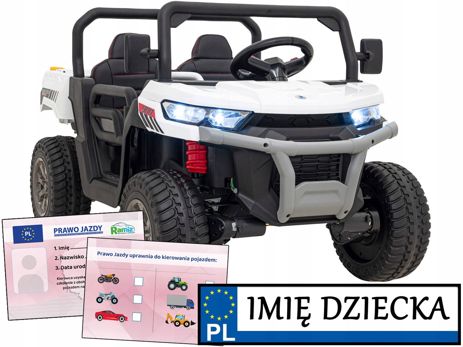 pojazd na akumulator Pick-Up Speed 900 Auto Terenowe Dla Dzieci kiper