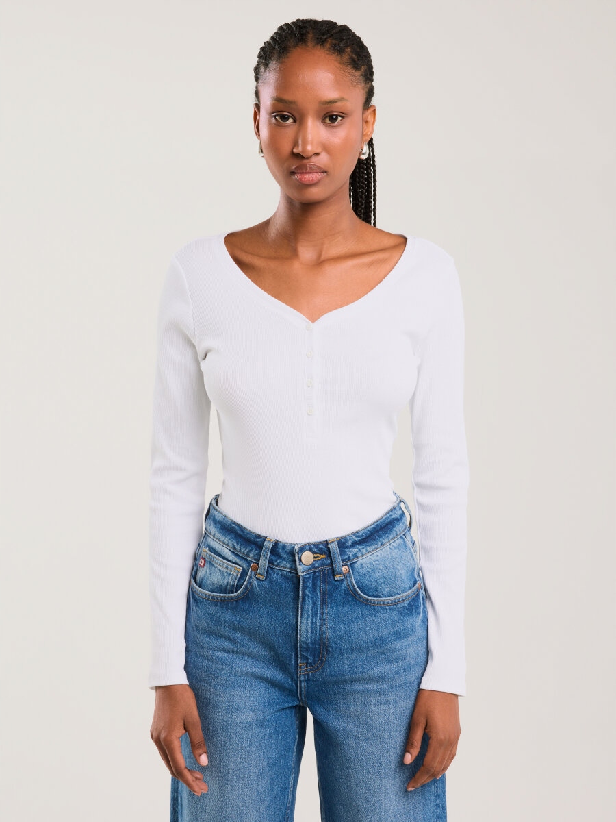 Big Star Bluzka Damska Prążkowana Nathalie 101 S