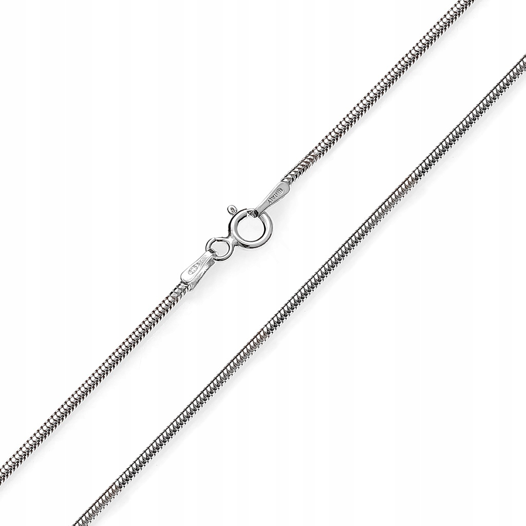 

Łańcuszek srebrny rodowany Żmijka 70 cm x 1.5 mm
