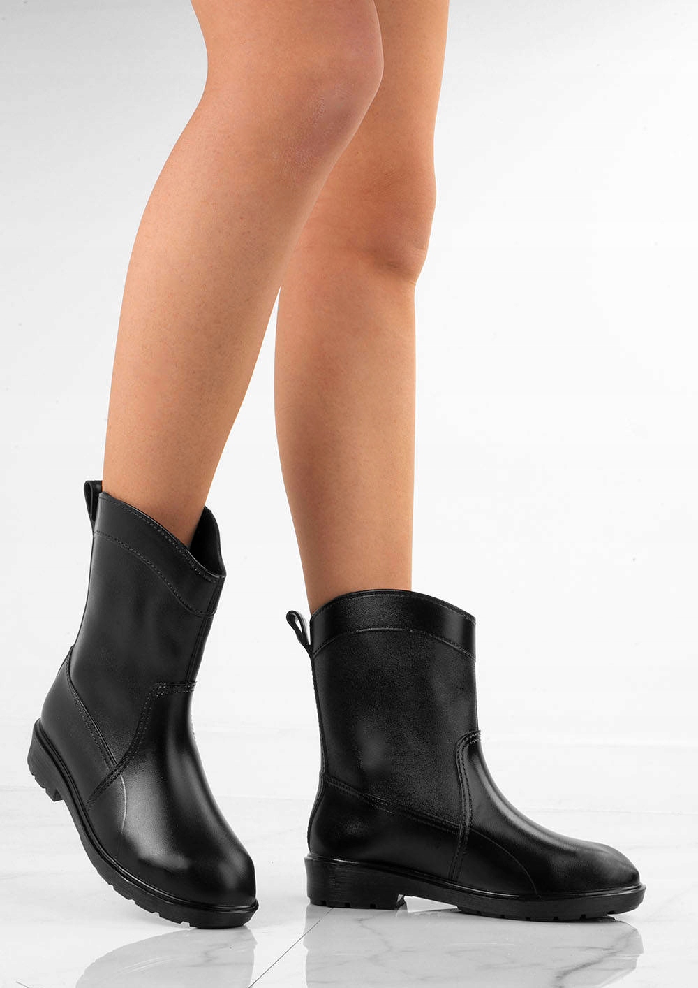 CZARNE BŁYSZCZĄCE KALOSZE 38 Oryginalne opakowanie producenta pudełko