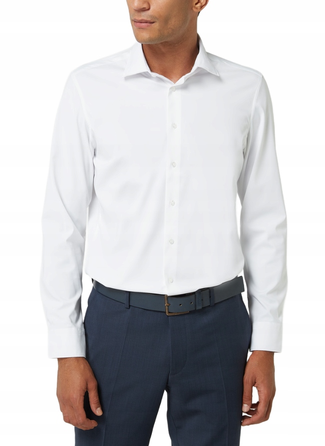 Seidensticker Bílá Klasická Elegantní Košile S Dlouhým Rukávem 37 Jpb