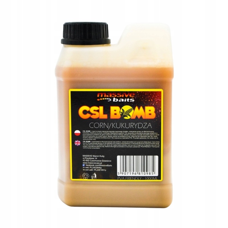 Massive Baits Liquid Csl Boomb Corn 1000ml