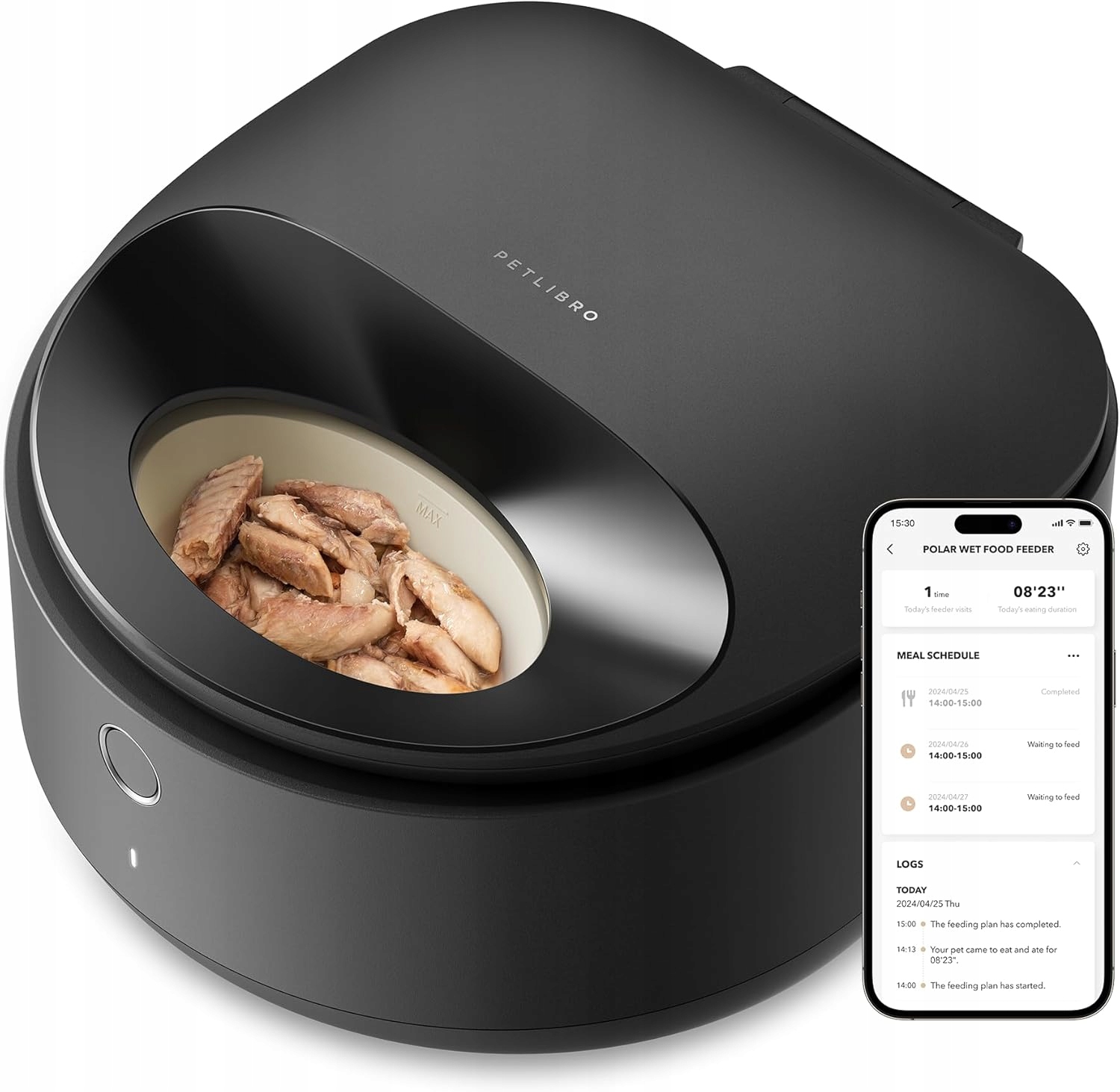 Automat Na Krmení Kočky Psa Chlazený Wifi Aplikace Smart 220 ML