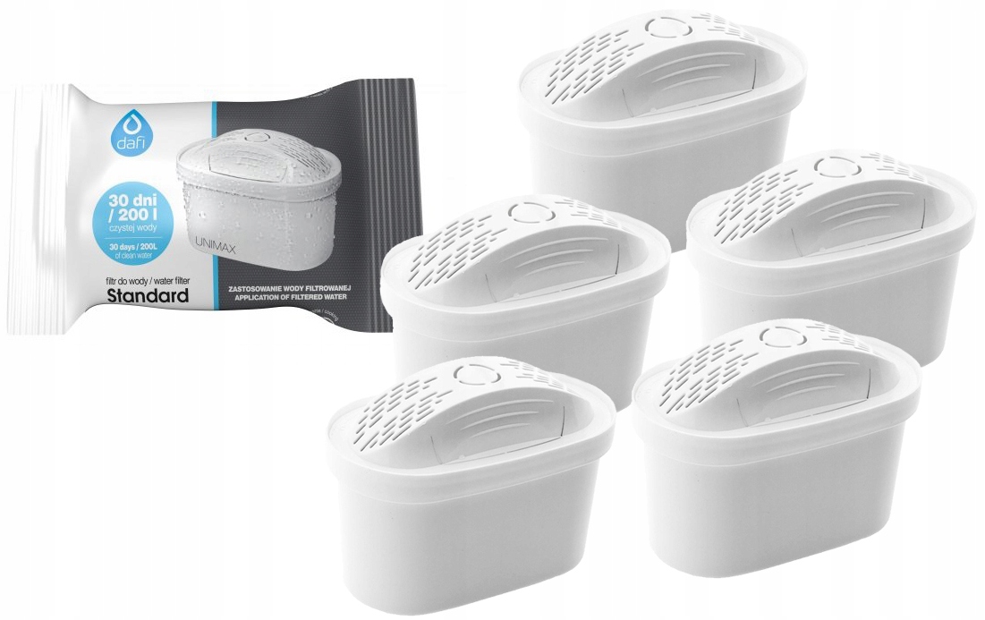 

5 Sztuk Wkład Filtr Dafi Unimax Do Brita Maxtra*