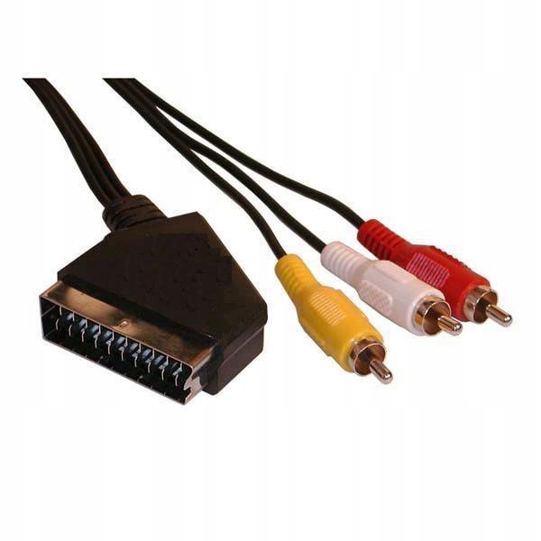 Lama Plus Scart M- Kabel Cinch 3x M Scart-cinch