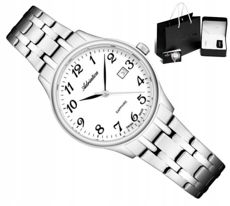 Dámské Klasické Čitelné Švýcarské Ocelové Hodinky Adriatica A3300.5123Q