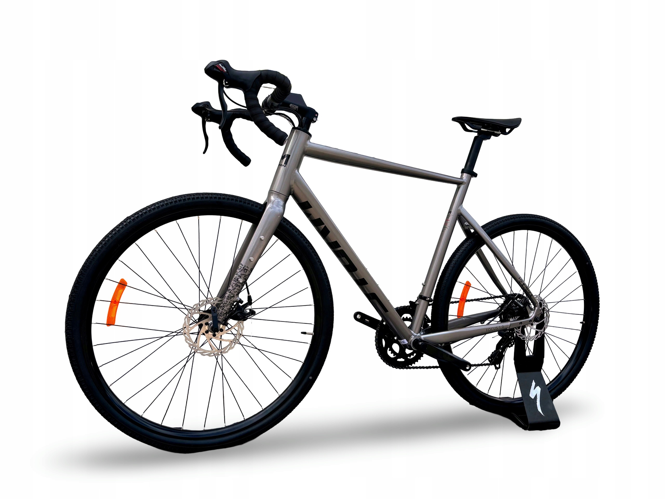 Rower Gravel Storm Focus 28 1.0 Rama 58CM Shimano 2X7 Tarcze Szary/czarny