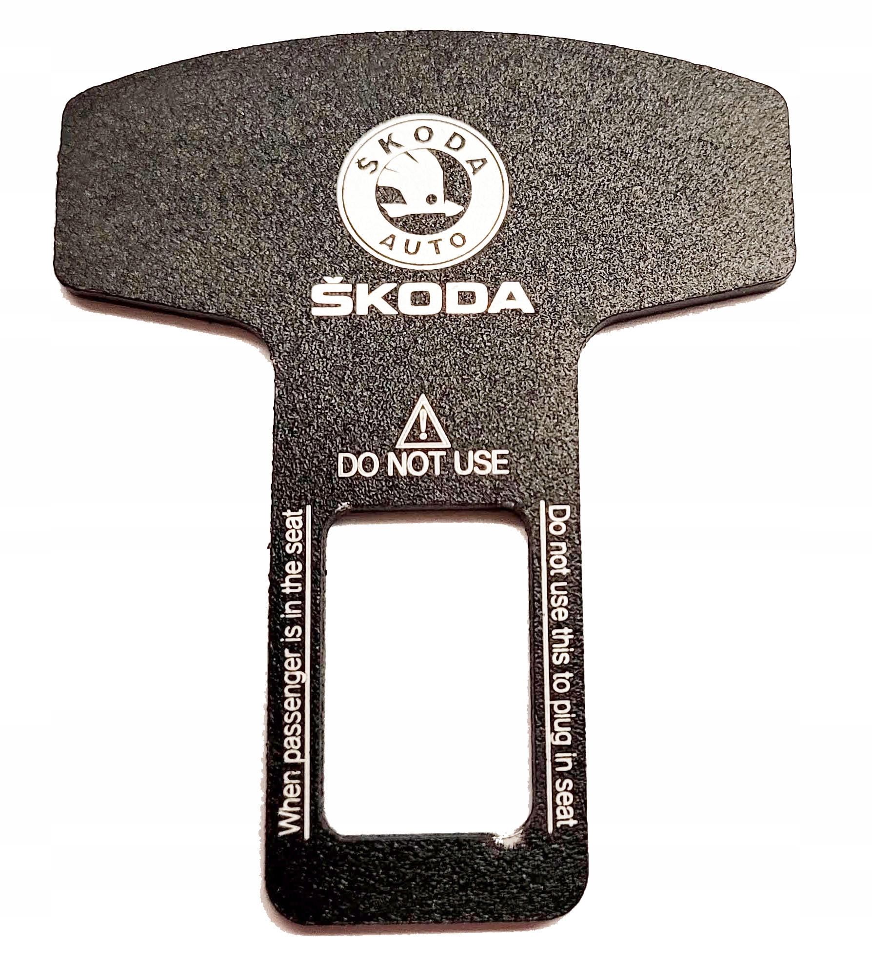

Zaślepka wtyczka do pasa pasów z logo Skoda.