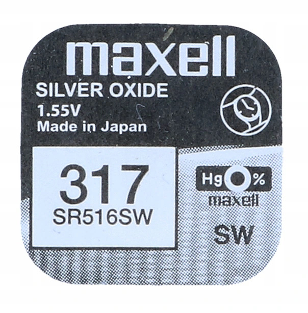 

Bateria srebrowa Maxell SR516SW 317 SR317