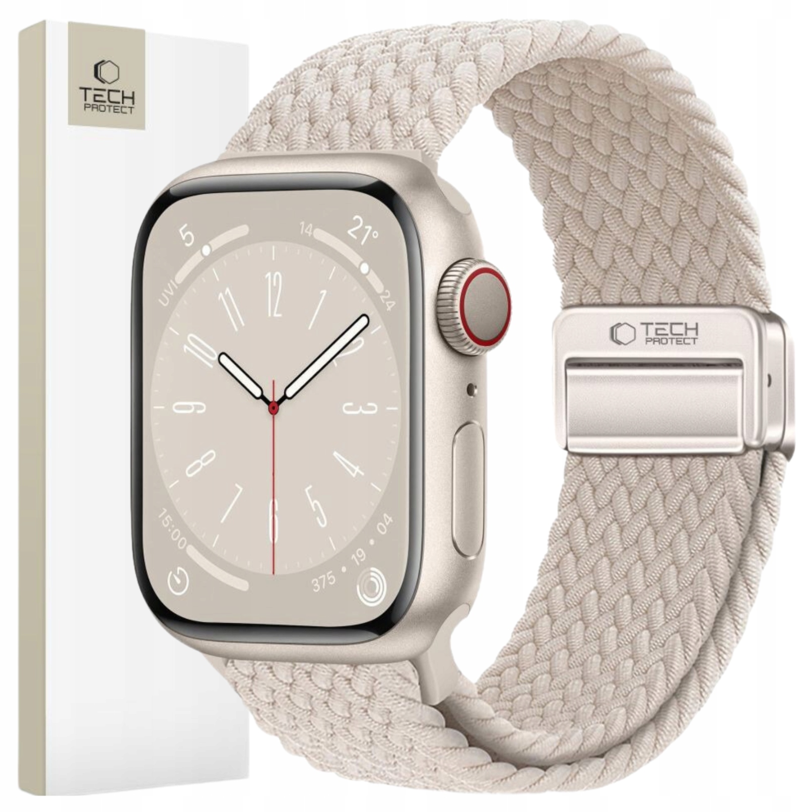 Tech-protect Pasek Nylonmag Do Apple Watch 6 7 8 9 10 Se 40 41 42 MM Titan