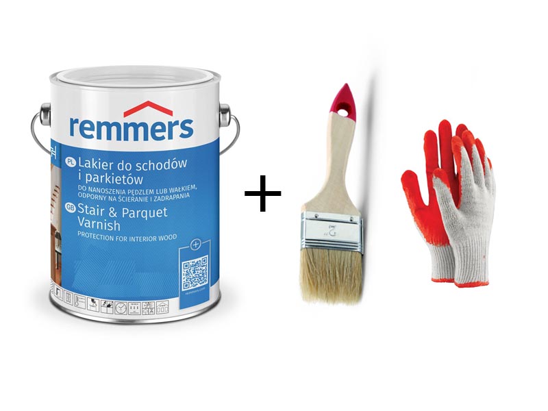 Lakier do schodów i parkietów Remmers bezbarwny 2,5L Mat Jedwabisty