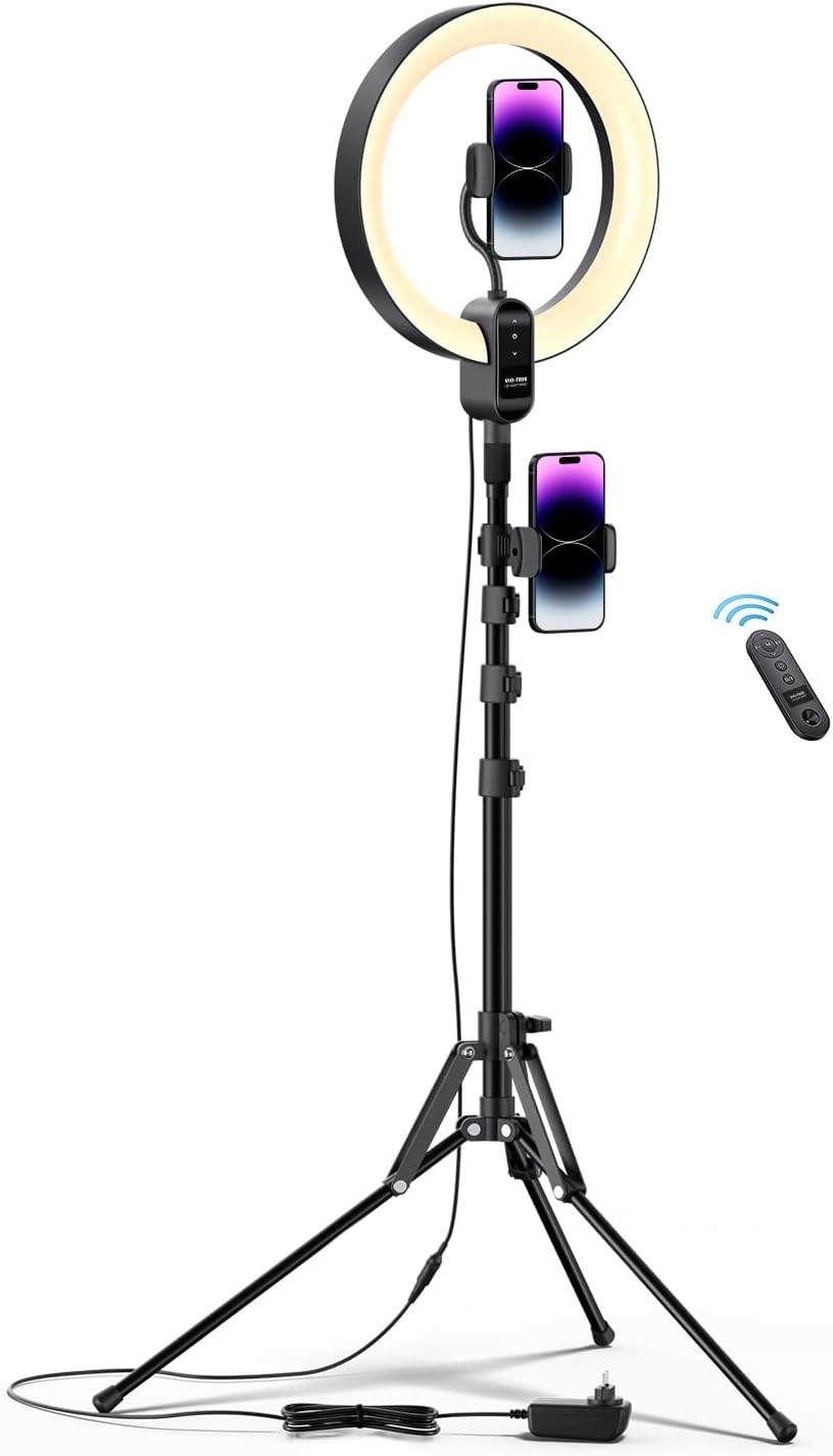 kruhová lampa Led Viozon LT-2LS se stativem, variabilní tempo, dálkové ovládání