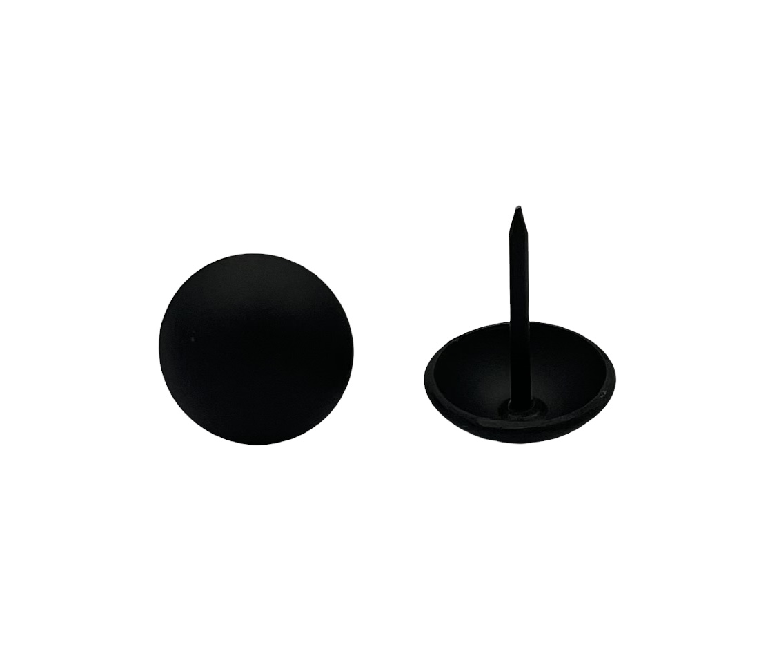 

Guziki Tapicerskie Czarne pinezki 11,3 mm 75 szt