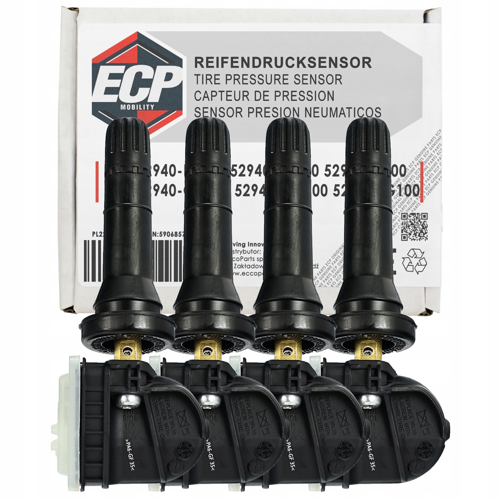 4X 52940-BV100 Snímač Tlaku Pneumatík Tpms Hyundai Kia [ecp Mobility]