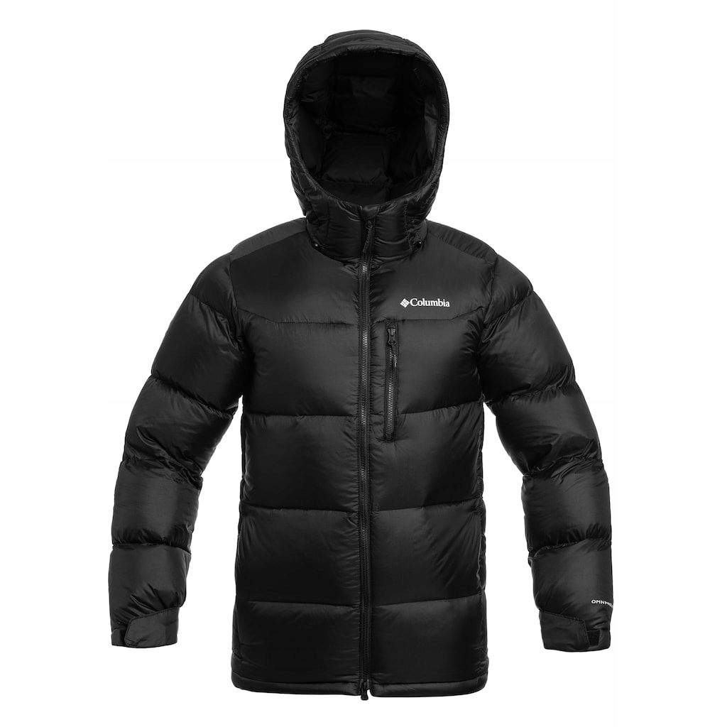 Péřová bunda s kapucí Columbia Cloudview Down Hooded Jacket černá XL
