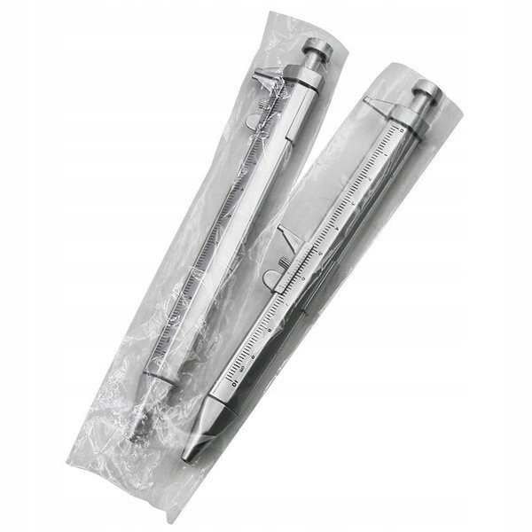 Suwmiarka z długopisem 0-100mm 2w1 linijka narzędzie pomiarowe EAN (GTIN) 5904384738892