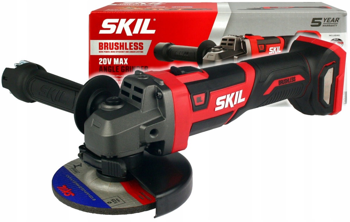 

Szlifierka Kątowa 125mm 20V Skil Bezszczotkowa