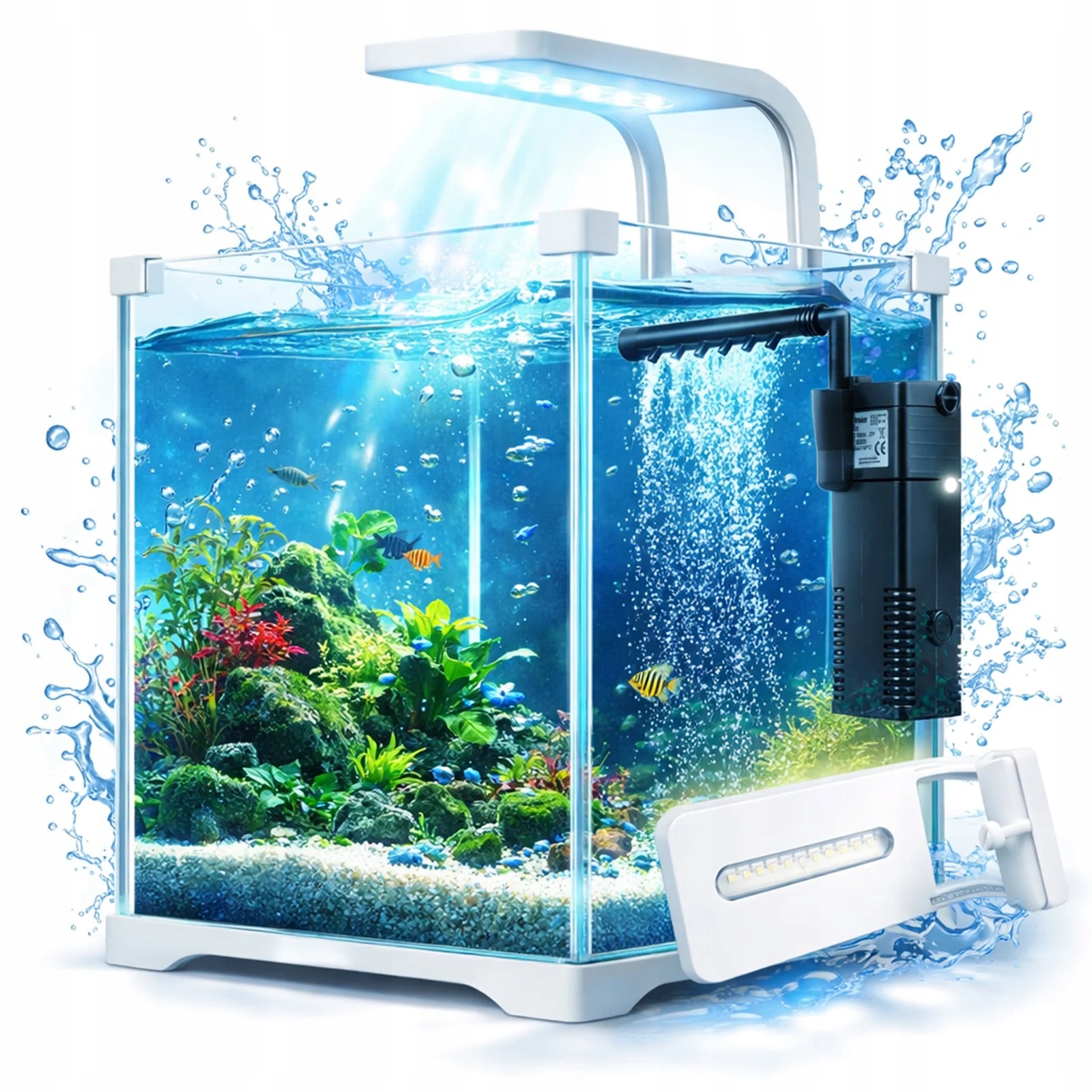 Levně Sada Pro Začínající Akvaristy: Akvárium Pro Ryby A Krevety 10 L