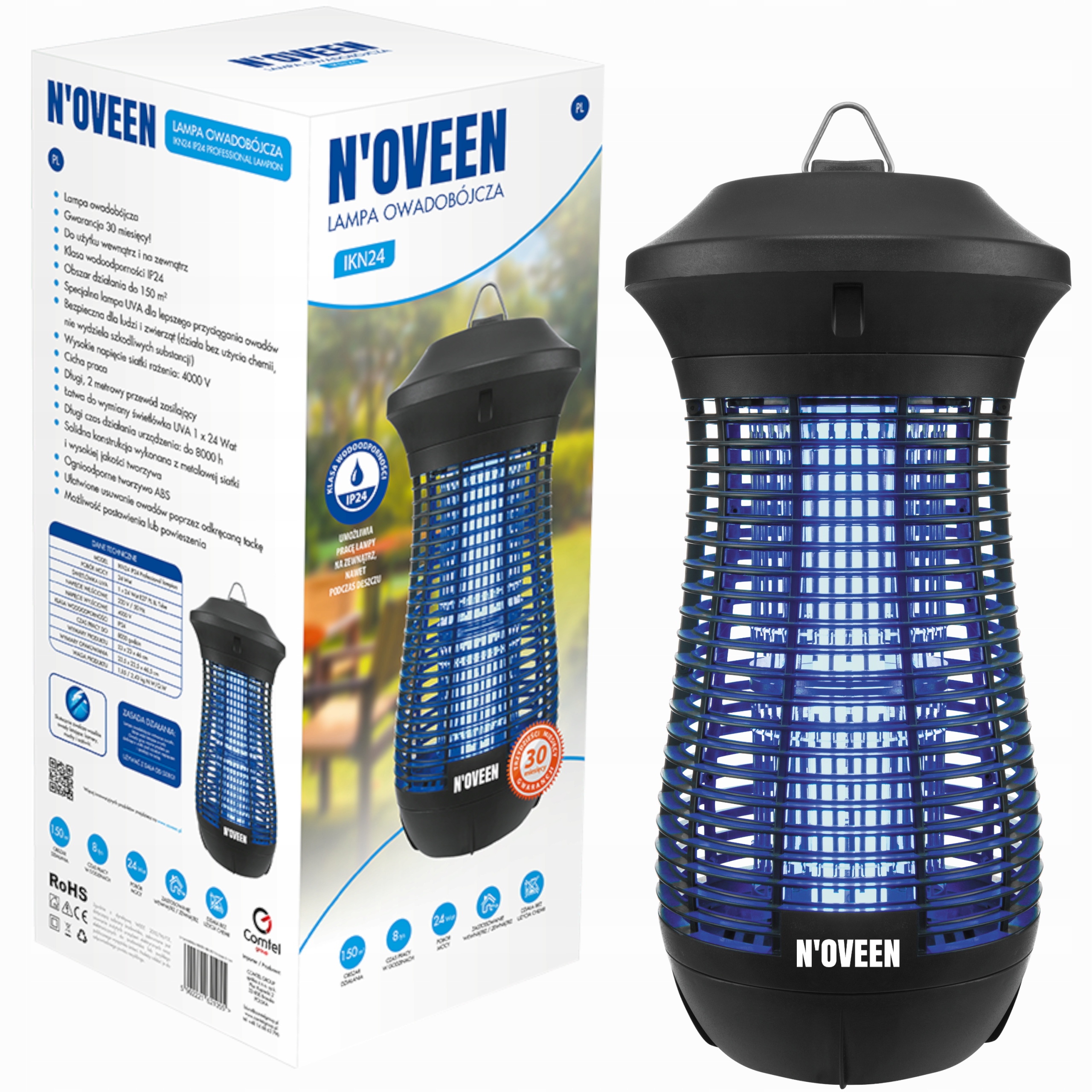 

Profesjonalna Lampa Owadobójcza 150m2 24W 4000V