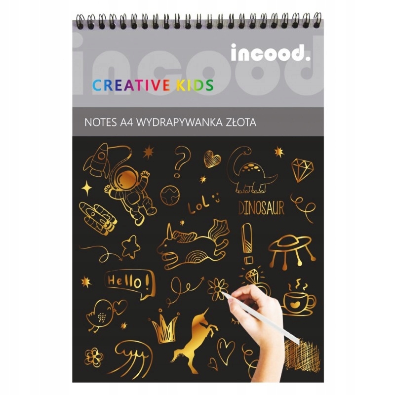 

Notes A4 wydrapywanka złota (0105-0041)