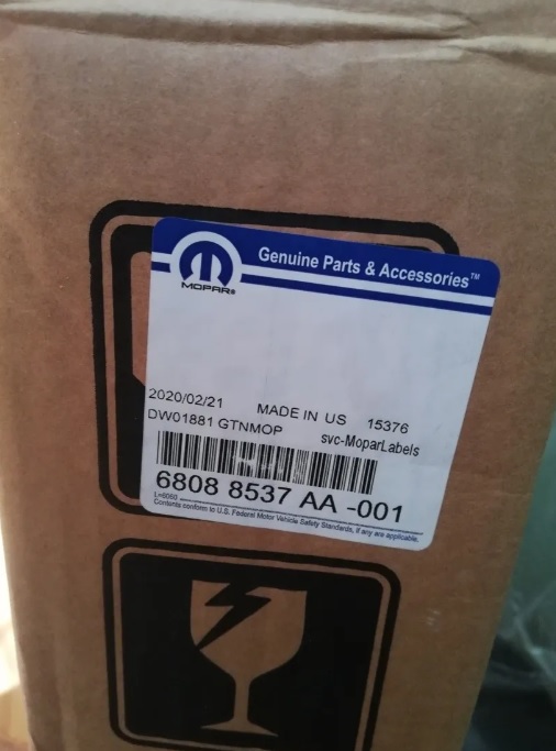 SZYBA PRZEDNIA WRANGLER JK 07-17 ORYGINAŁ MOPAR Producent części Jeep OE