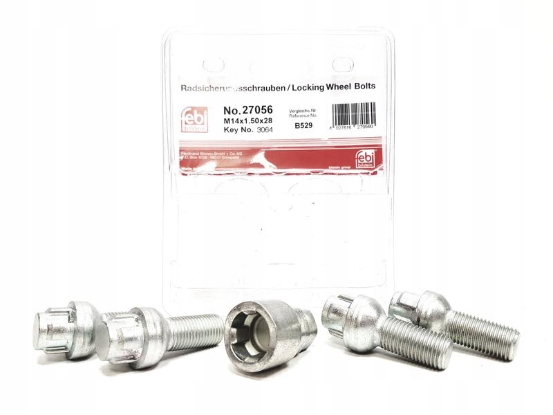 FEBI ŚRUBY ZABEZPIECZAJĄCE AUDI A3 8L1 8P1 8V1 Producent Febi Bilstein