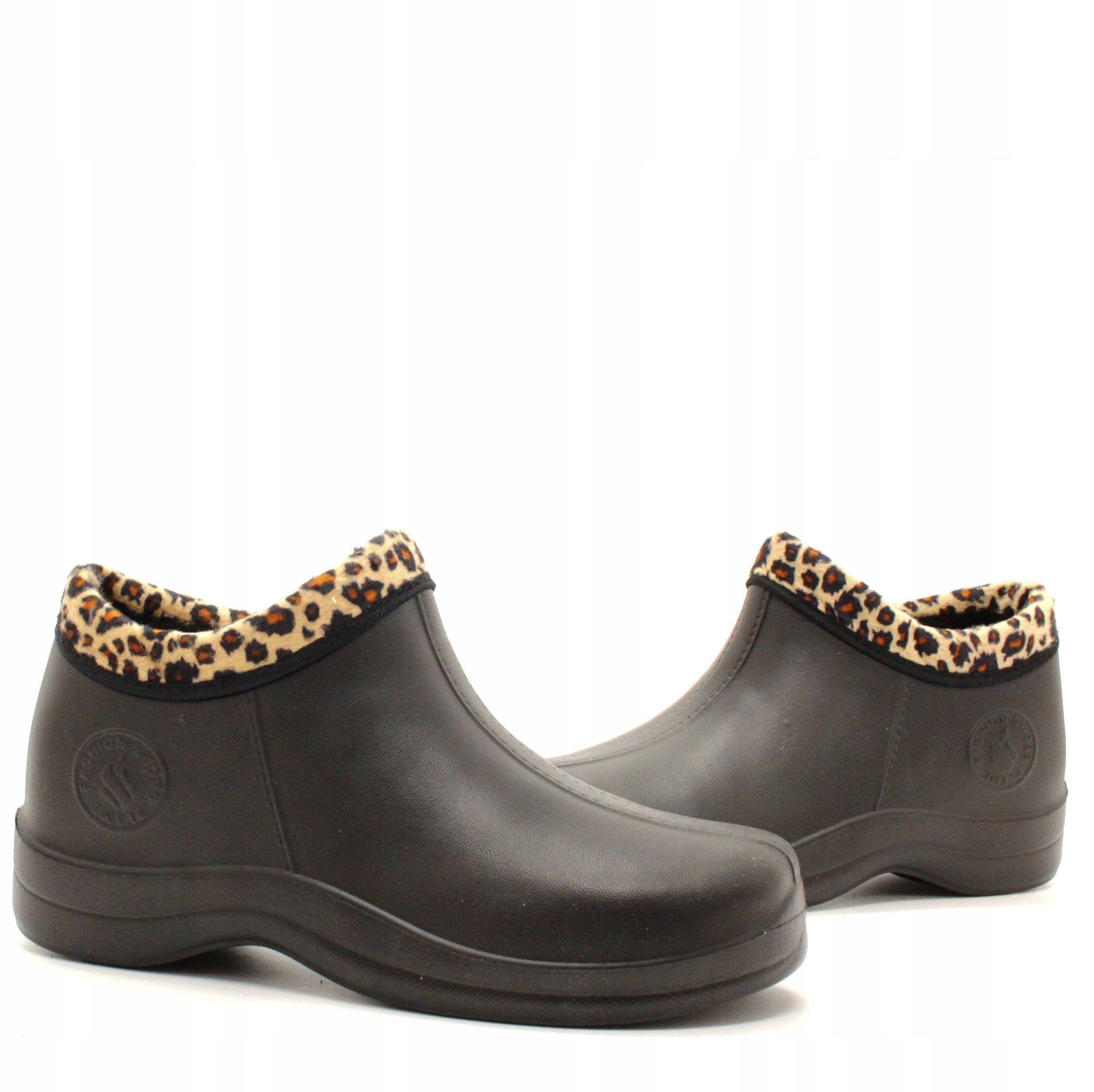 KALOSZE damskie gumowce piankowe KRÓTKIE OCIEPLANE Materiał zewnętrzny inny