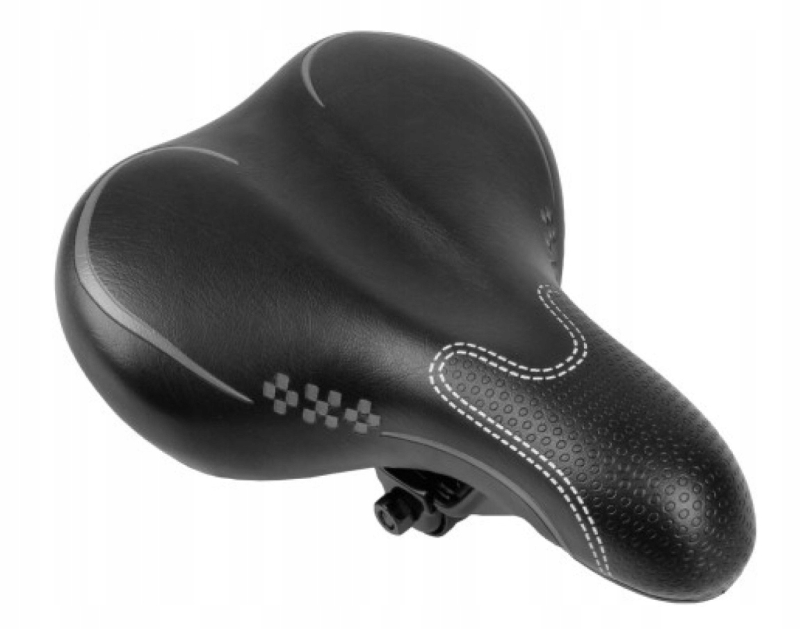 Siodełko Jet Selle trekingowe na sprężynach czarne 265x195 mm S013
