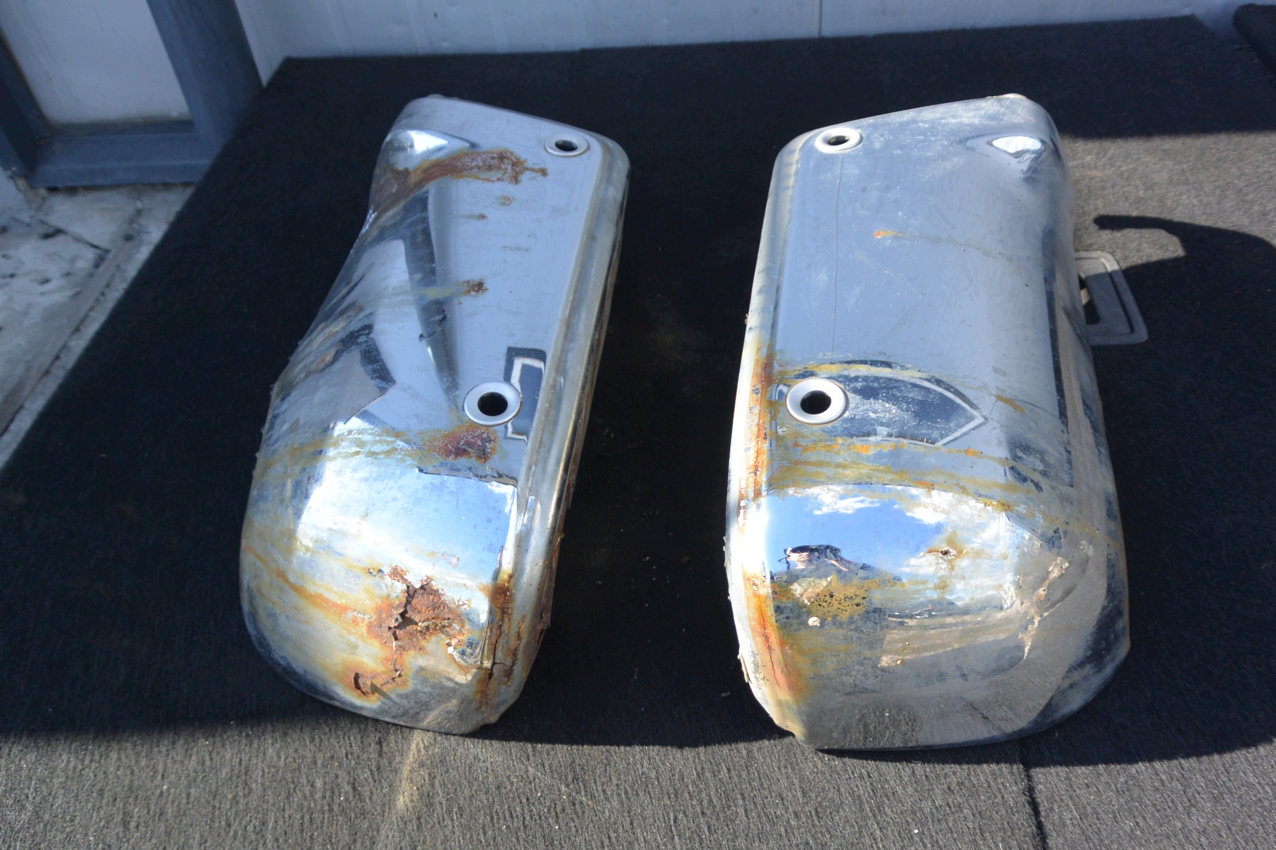 Ecke der Stoßstange rechts links heck PDC CHROM FORD RANGER V