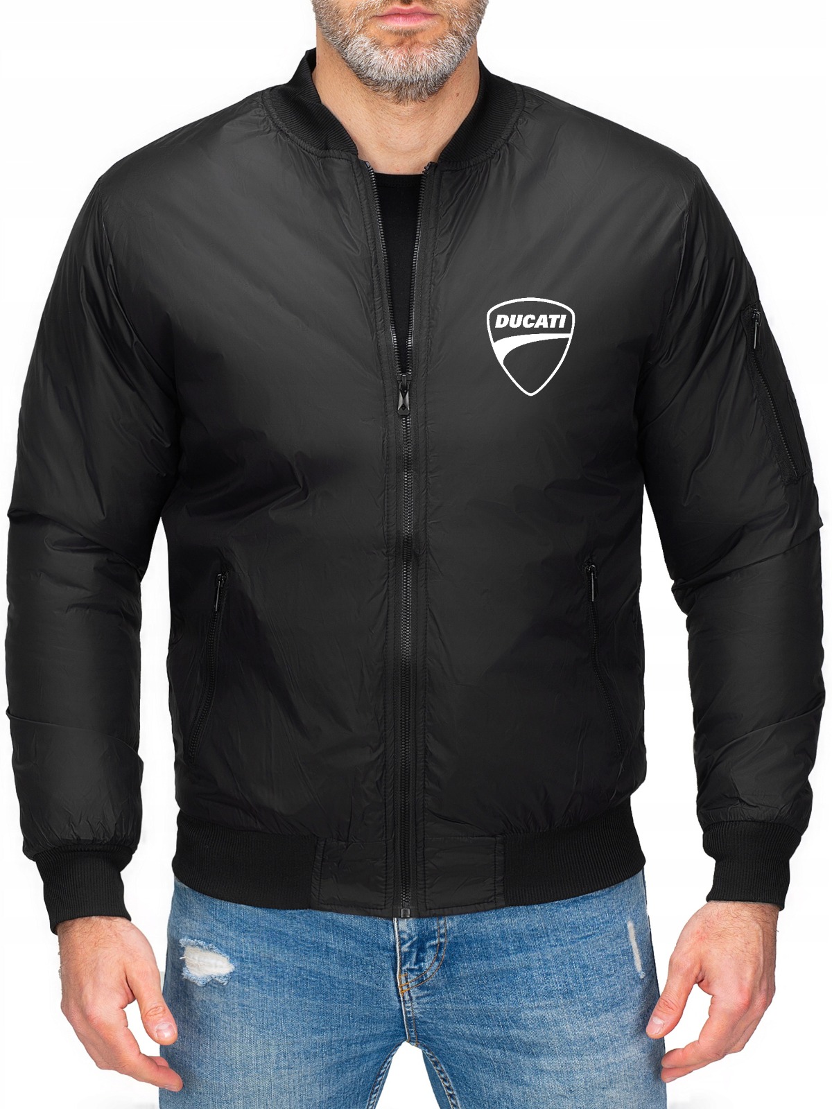 Pánská Bomber Bunda Bomber Ducati Černá L
