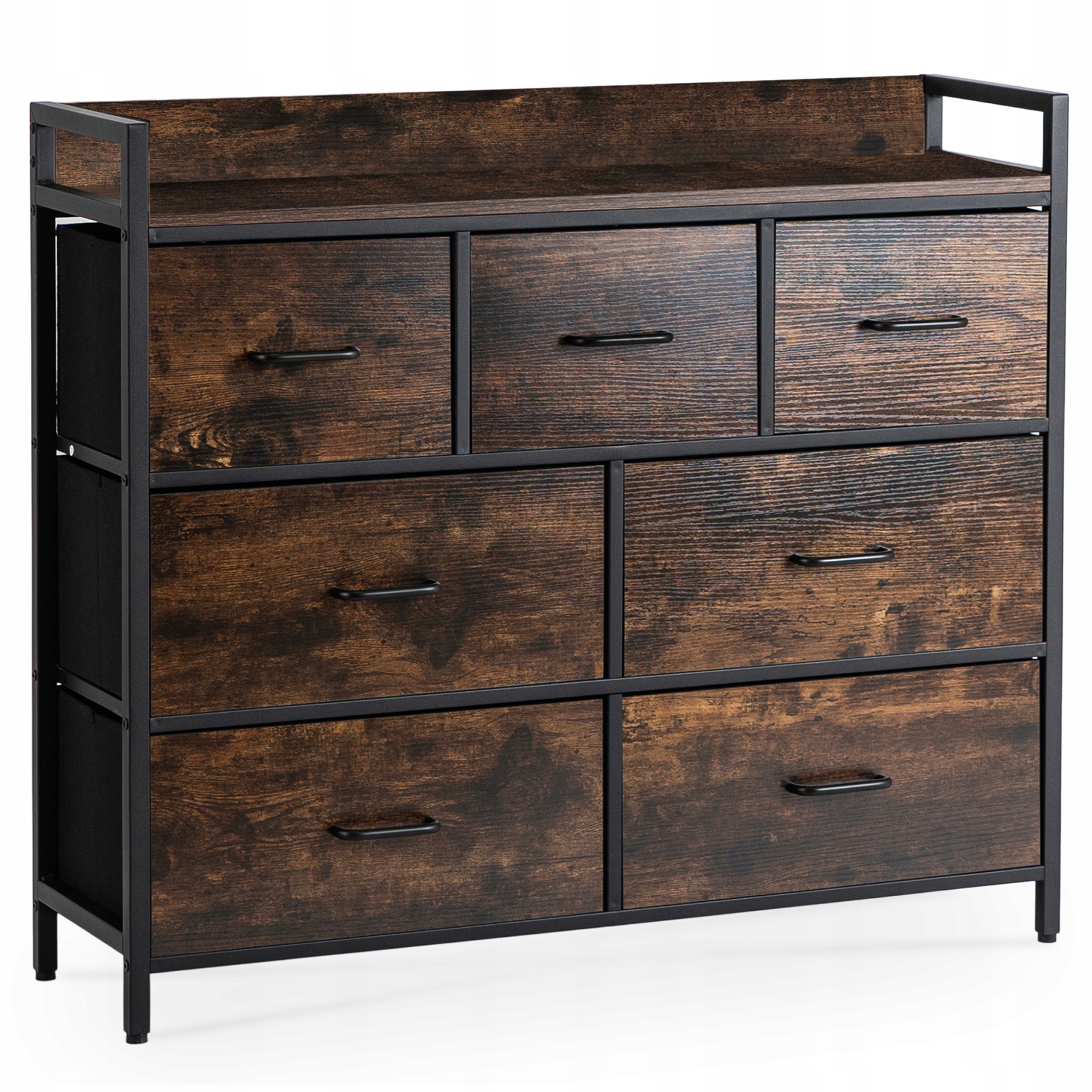 Komoda s zásuvkami do obývacího pokoje a předsíně na nožičkách Rustikální dub Hudson