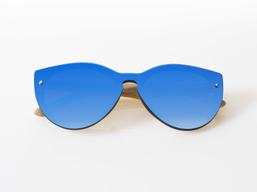 OKULARY POLARYZACYJNE DAMSKIE DREWNIANE LUSTRZANKI Płeć kobieta