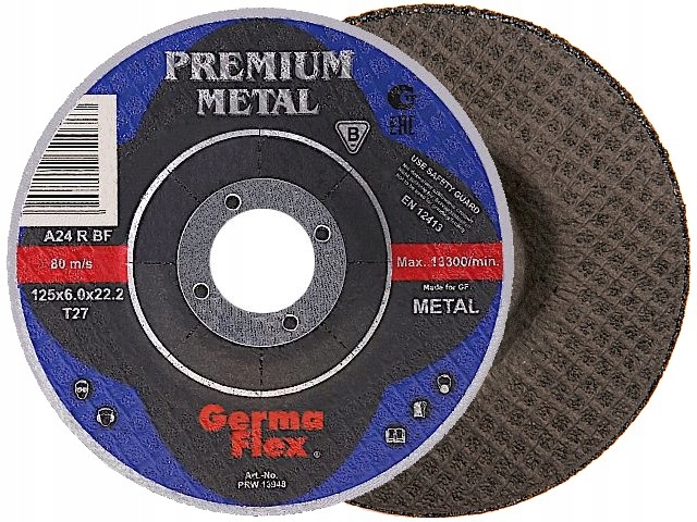 

Tarcza do szlifowania metalu stali 125 x 6 Premium