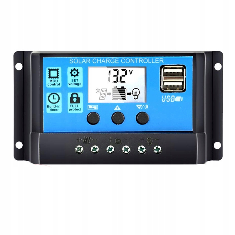 

Regulator Ładowania Solarny Kontroler 20A 12V 24V