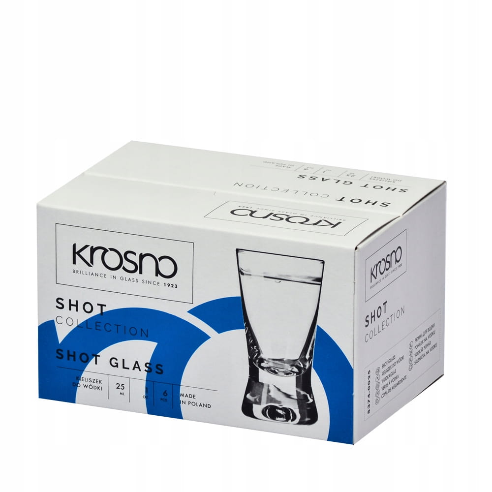 Komplet Kieliszków Klasycznych Kieliszki do Wódki Krosno 6 szt Basic X-Line Marka Krosno
