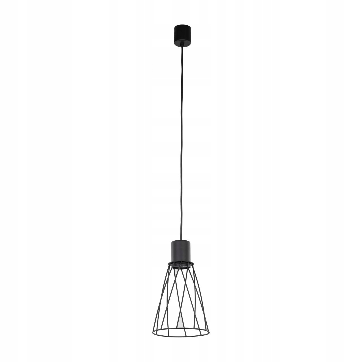 Závěsná lampa Modesto černá 1xGU10 16 cm Moderní Osvětlení Obývacího Pokoje