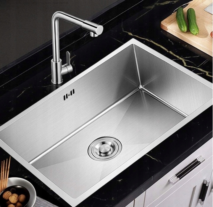 Zlewozmywak podwieszany SANTA Stal Inox 74x44 cm + SYFON Kod producenta HD7444