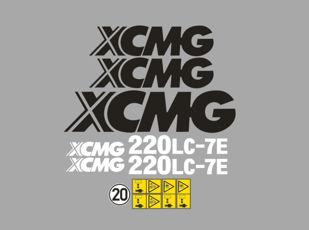Samolepky samolepka Xcmg 220LC-7E